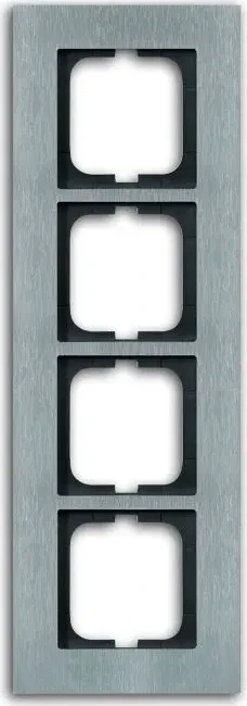 Busch-Jaeger Carat Abdeckrahmen 4-fach Rahmen, edelstahl