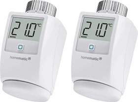 eQ-3 Homematic IP HMIP-eTRV-2 Funk-Heizkörperthermostat, Heizungssteuerung, 2er-Pack