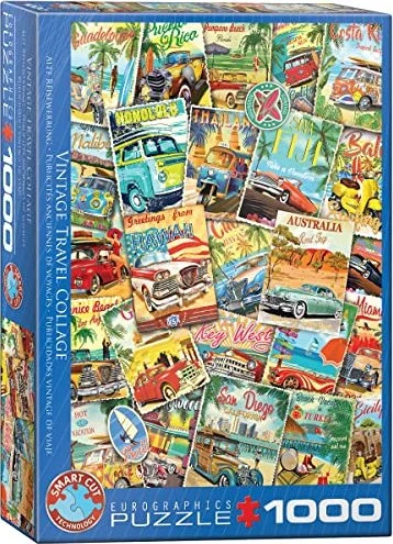 Eurographics Vintage Travel Collage