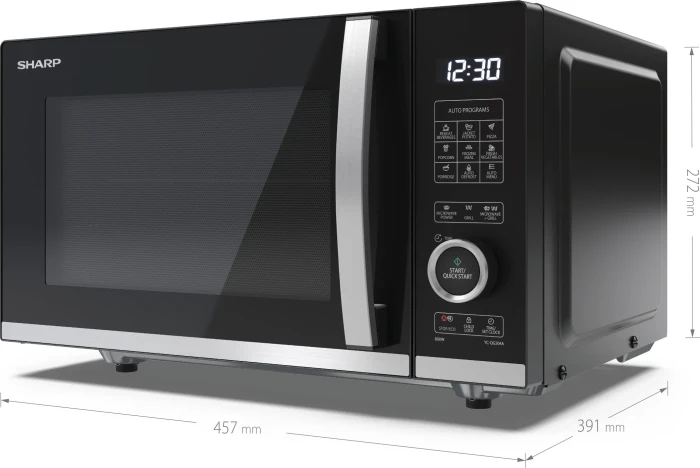 Sharp YC-QG204AE-B Mikrowelle mit Grill