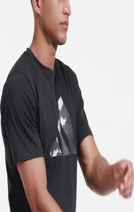 adidas Train Essentials Seasonal Logo Training Funktionsshirt kurzarm schwarz (Herren)