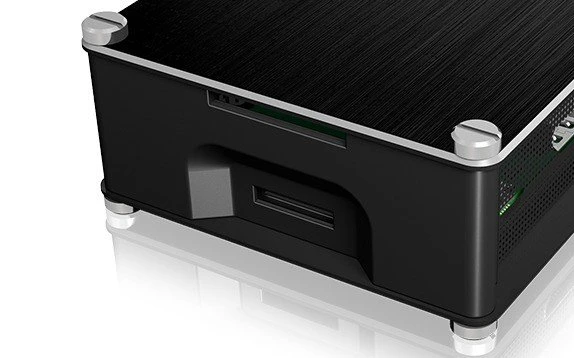 RaidSonic Icy Box IB-RP102 für Raspberry Pi 1 Modell B+/2 Modell B/3 Modell B/3 Modell B+, schwarz/silber