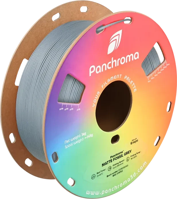 Polymaker Panchroma PLA matt, Fossil Grey, Spule, 1.75mm, 1.00kg