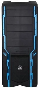 SilverStone Precision PS06 blau, Acrylfenster