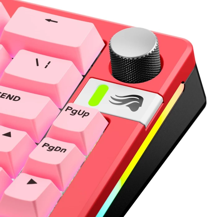 Glorious Gaming Rotary Knob für GMMK 3 PRO Tastatur und GMMK Numpads, Aluminium, Silver Luster, silber, 1 Taste