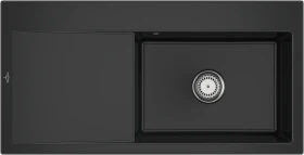 Villeroy & Boch Subway Style 60 Einbau Becken rechts pure black