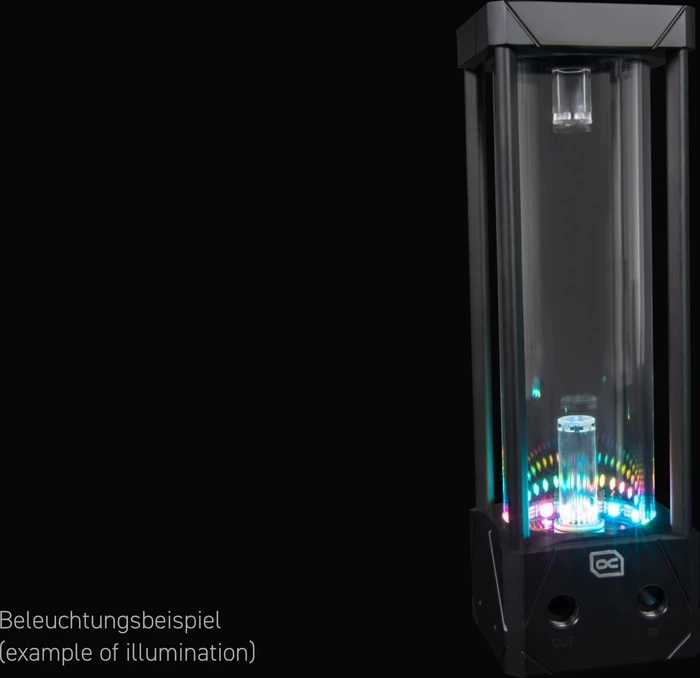 Alphacool Eisbecher Aurora D5 250mm Acetal/Glas inkl. VPP Apex D5