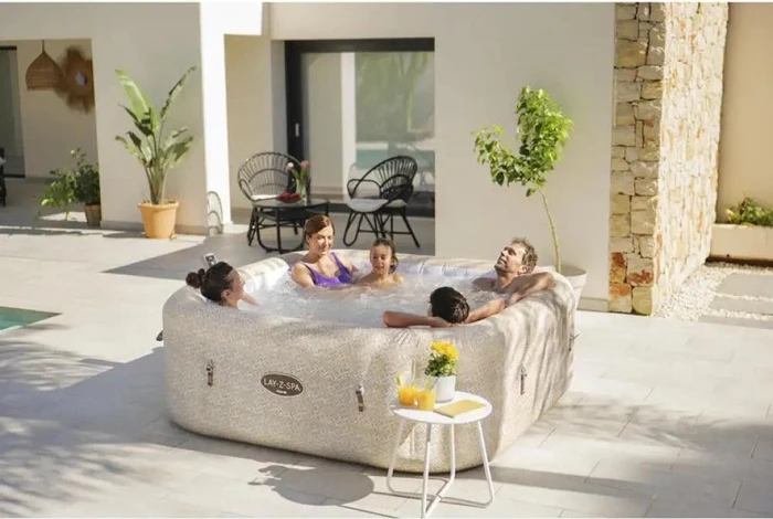 Bestway Lay-Z-Spa Rome AirJet Whirlpool quadratisch 201x201x71cm