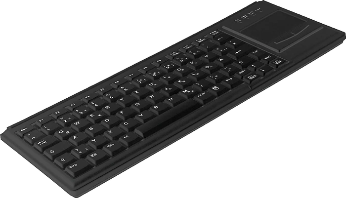 Contour Design Active Key kompakte Tastatur mit Touchpad, schwarz, USB, UK