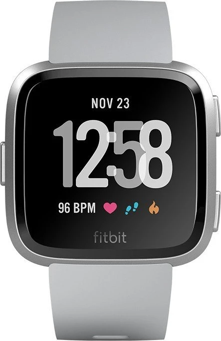 Fitbit Versa Aktivitäts-Tracker grey/silver aluminium
