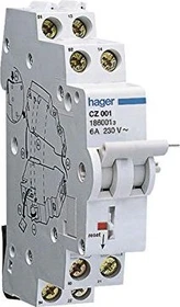 Hager Signalkontakt für Fehlerstromschutzschalter 125A 2S + 2Ö 6A 240V