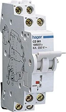 Hager Signalkontakt für Fehlerstromschutzschalter 125A 2S + 2Ö 6A 240V
