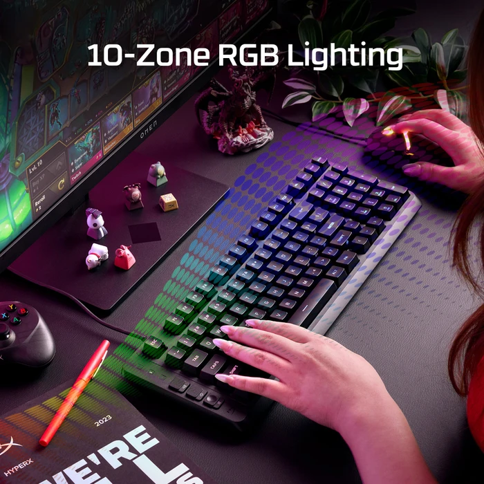 HP HyperX Eve 1800, schwarz, LEDs RGB, USB, DE