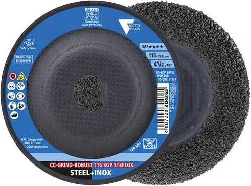 Pferd CC-GRIND ROBUST 115 SGP STEELOX Schleifscheibe, 115x22.23mm, 10 Stück