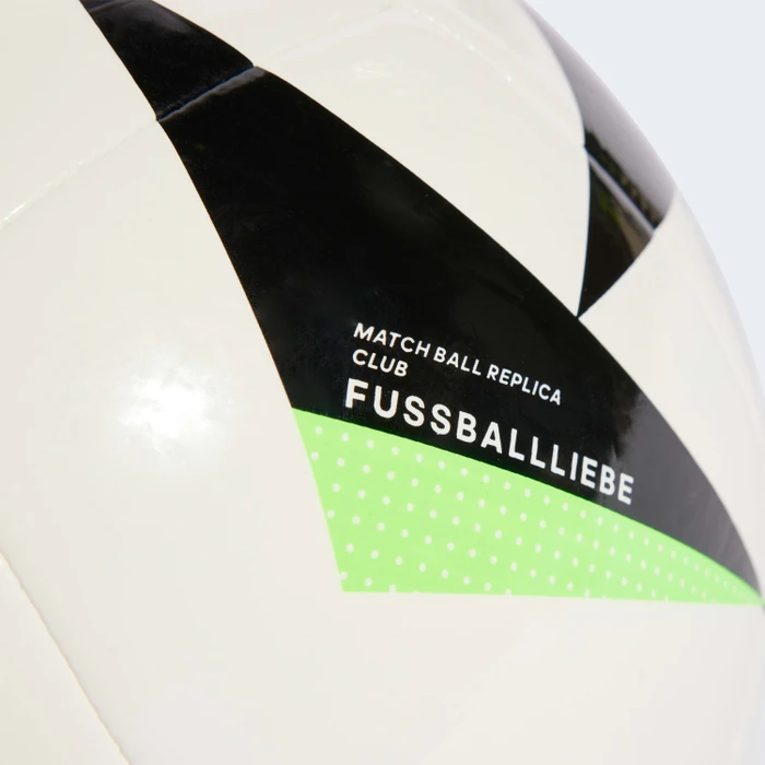 adidas UEFA EURO 2024 Fussballliebe Club Fußball white/black/solar green