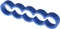 Alphacool Eiskamm Alu X5 Flat Kabelkamm 4mm, blau, 4er-Pack Vorschaubild