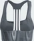 adidas Powerimpact Training Medium-Support 3-Streifen Sport-BH glory grey/carbon/black (Damen) Vorschaubild