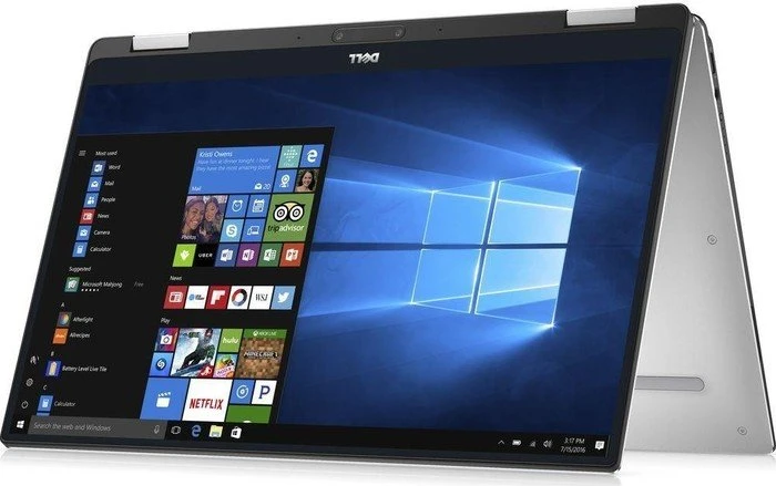 Dell XPS 13 2-in-1 9365 (2017), silber, Core i5-7Y54, 4GB RAM, 128GB SSD, DE