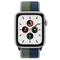 Apple Watch SE (GPS + Cellular) 44mm silber mit Sport Loop abyssblau/moosgrün Vorschaubild