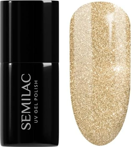 Semilac Allure UV Nagellack 037 gold disco, 7ml