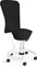 Aeris Swopper Work New Edition Bürohocker mit Rollen und Lehne, Feder Low, Gestell Alu weiß, Bezug Mikrofaser Comfort schwarz Vorschaubild