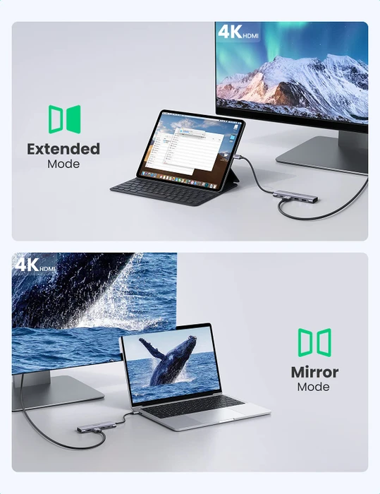 Ugreen 6-in-1 USB-C Hub, USB-C 3.0 [Stecker]
