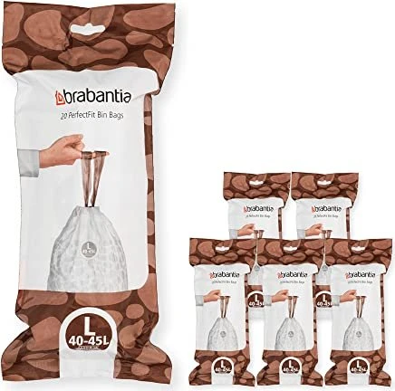 Brabantia PerfectFit Müllbeutel Typ L 40-45l, 120 Stück