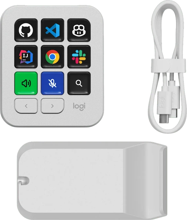 Logitech MX Keypad, hellgrau, USB-C