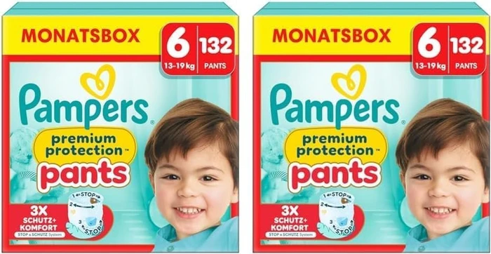 Pampers Premium Protection Pants Gr.6 Einwegwindel, 15+kg, 132 Stück