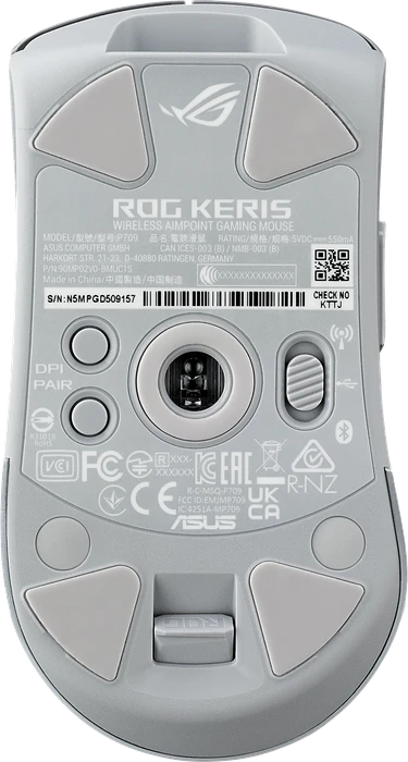 ASUS ROG Keris Wireless AimPoint Moonlight White, USB/Bluetooth