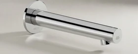 Keuco IXMO Elektronik-Waschtischmischer Wandmontage Unterputz Netzbetrieb rund chrom