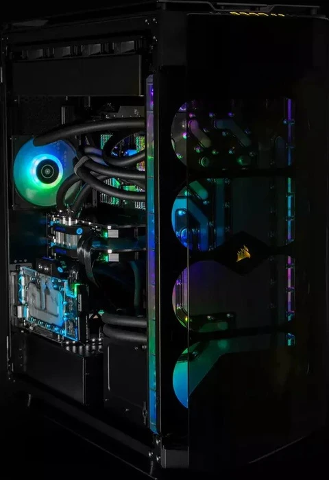 EK Water Blocks Quantum Line EK-Quantum Reflection Obsidian 1000D D5 PWM D-RGB, Verteilerplatte mit Pumpe, Acryl