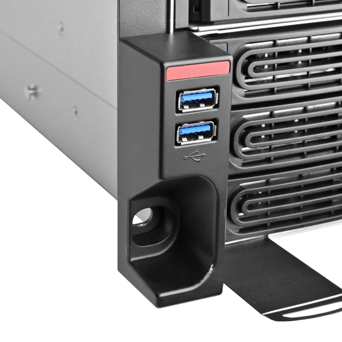 SilverStone RM43-324-RS, Rackmount Storage, schwarz/grau, 4HE, ATX