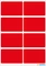 Herma Vielzwecketiketten, 25x40mm, rot, 5 Blatt (40 Etiketten) Vorschaubild