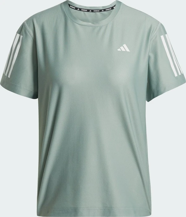 adidas Own The Run Laufshirt kurzarm silver green (Damen)
