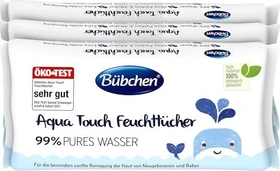 Bübchen Aqua Touch Feuchttücher, 144 Stück (3x 48 Stück)