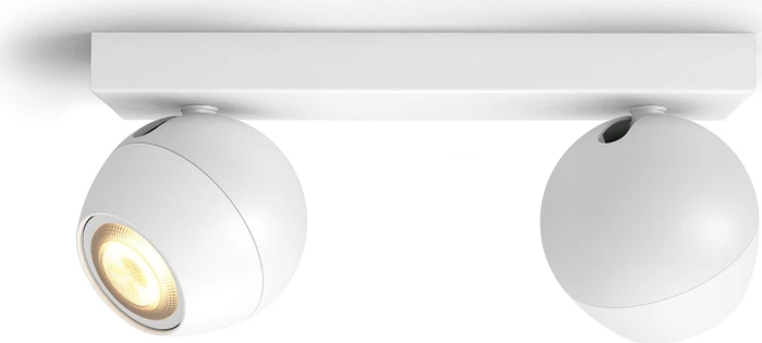 Philips Hue White Ambiance Buckram 2-flammig weiß