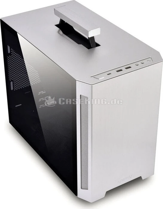 Lian Li TU150, silber, Glasfenster, Mini-ITX