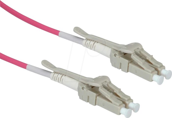 Roline / Secomp Low-Loss LS0H LWL Duplex Kabel, OM4, 2x LC Stecker/2x LC Stecker