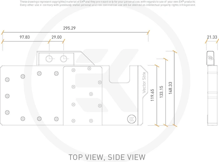 EK Water Blocks Quantum Line EK-Quantum Vector Strix RTX 2080 D-RGB, Nickel, Acetal