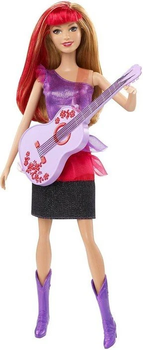Mattel Barbie - Eine Prinzessin im Rockstar Camp - Country-Musikerin mit Gitarre