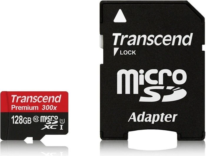 Transcend Premium R45/W20 128GB Kit, UHS-I, Class 10