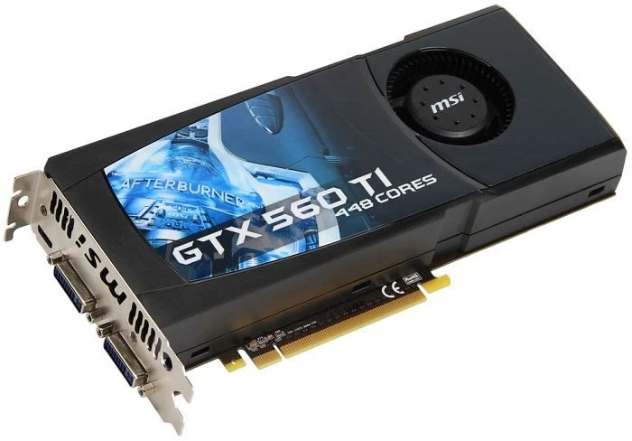 MSI GeForce GTX 560 Ti 448 Cores, N560Ti-448-12D5, 1.25GB GDDR5, 2x DVI, Mini HDMI