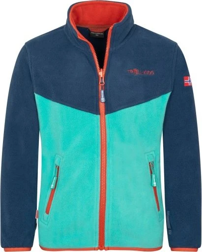 Trollkids Oppdal XT Funktionsjacke red clay/mystic blue (Junior)