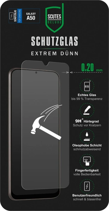 Scutes Deluxe Displayschutzglas für Samsung Galaxy A5