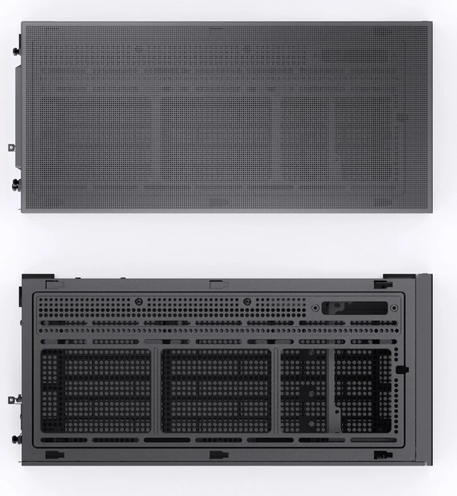 Jonsbo D31 Mesh Screen Black, schwarz, Glasfenster