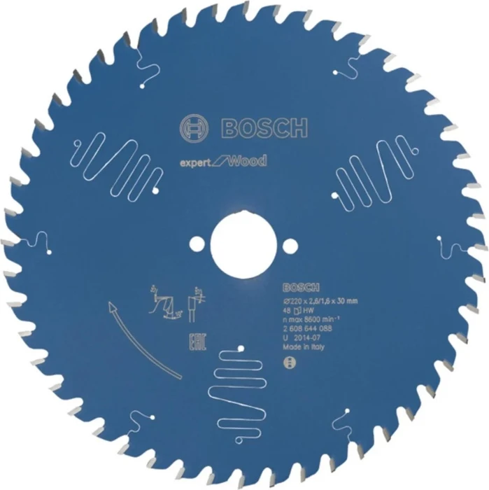 Bosch Professional Expert for Wood Kreissägeblatt 48Z, 220x1.6x30mm, 1 Stück