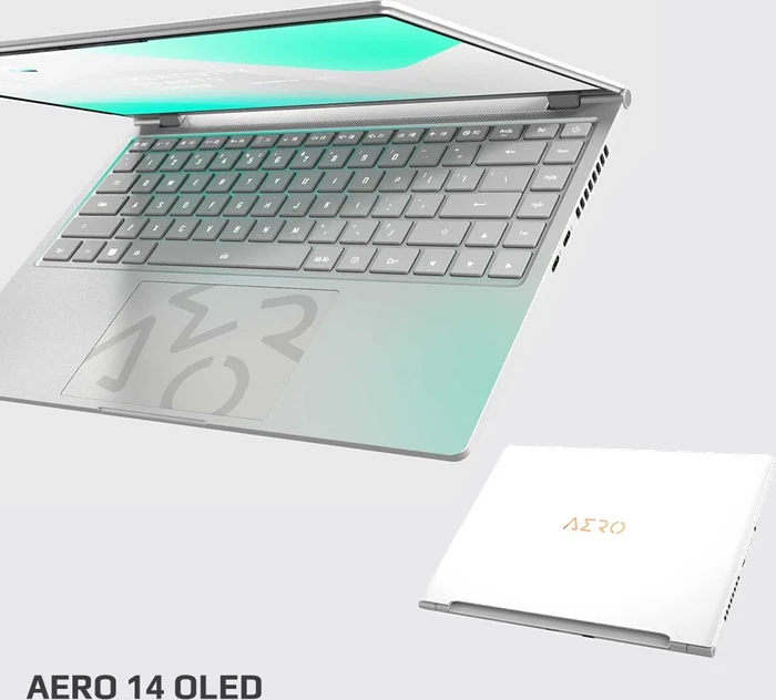 GIGABYTE AERO 14 OLED BMF-H2DEBB3SH, Twilight Silver, Core i7-13620H, 16GB RAM, 512GB SSD, GeForce RTX 4050, DE