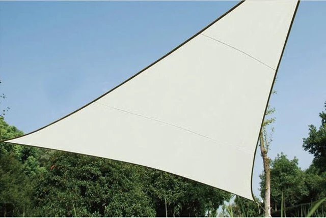 Perel Dreieck Sonnensegel 360cm creme