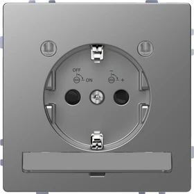 Merten System Design SCHUKO-Steckdose, edelstahl